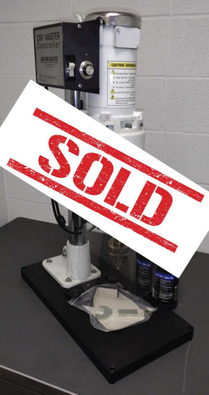 Sold! - Like New 49VS Variable Speed Capping Machine