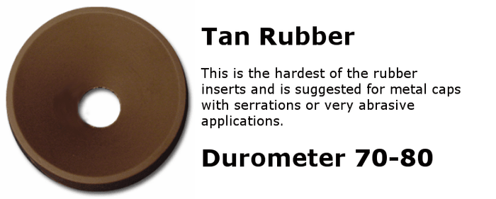Tan Rubber Chuck Insert